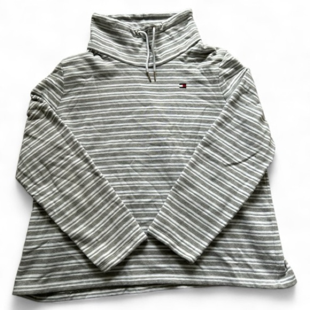 Tommy Hilfiger Grey/White Stripped Sweater